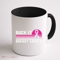 Suck It Breast Cancer Awareness Coffee Mug thumb 1