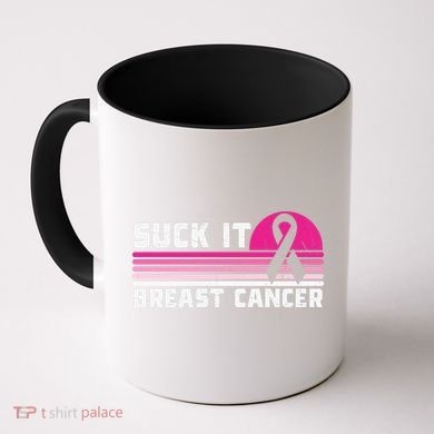 Suck It Breast Cancer Awareness Coffee Mug