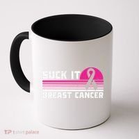 Suck It Breast Cancer Awareness Coffee Mug thumb 0