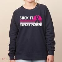 Suck It Breast Cancer Awareness Women's Sweatshirt thumb 0