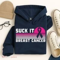 Suck It Breast Cancer Awareness Hoodie thumb 4