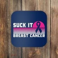 Suck It Breast Cancer Awareness Coaster thumb 0