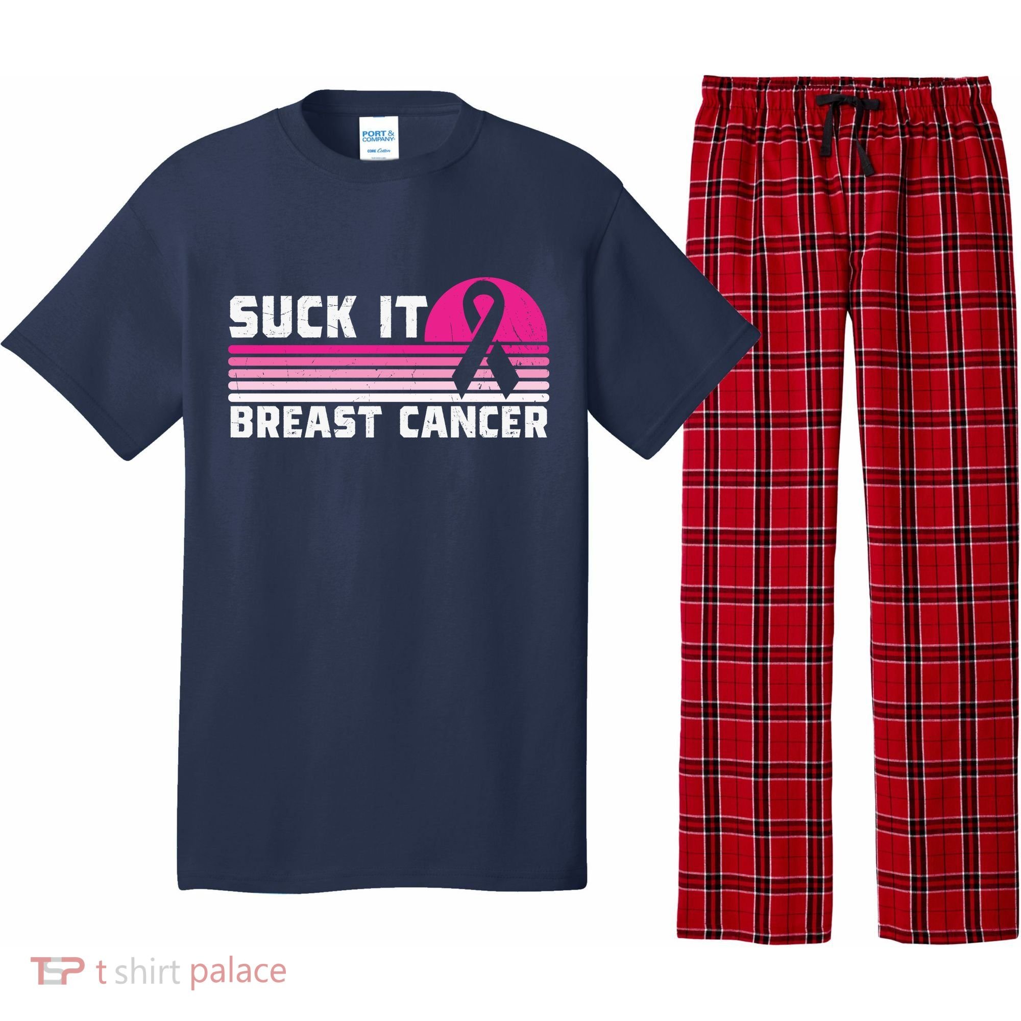 Suck It Breast Cancer Awareness Pajama Set