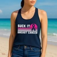Suck It Breast Cancer Awareness Women's Tank Top thumb 2