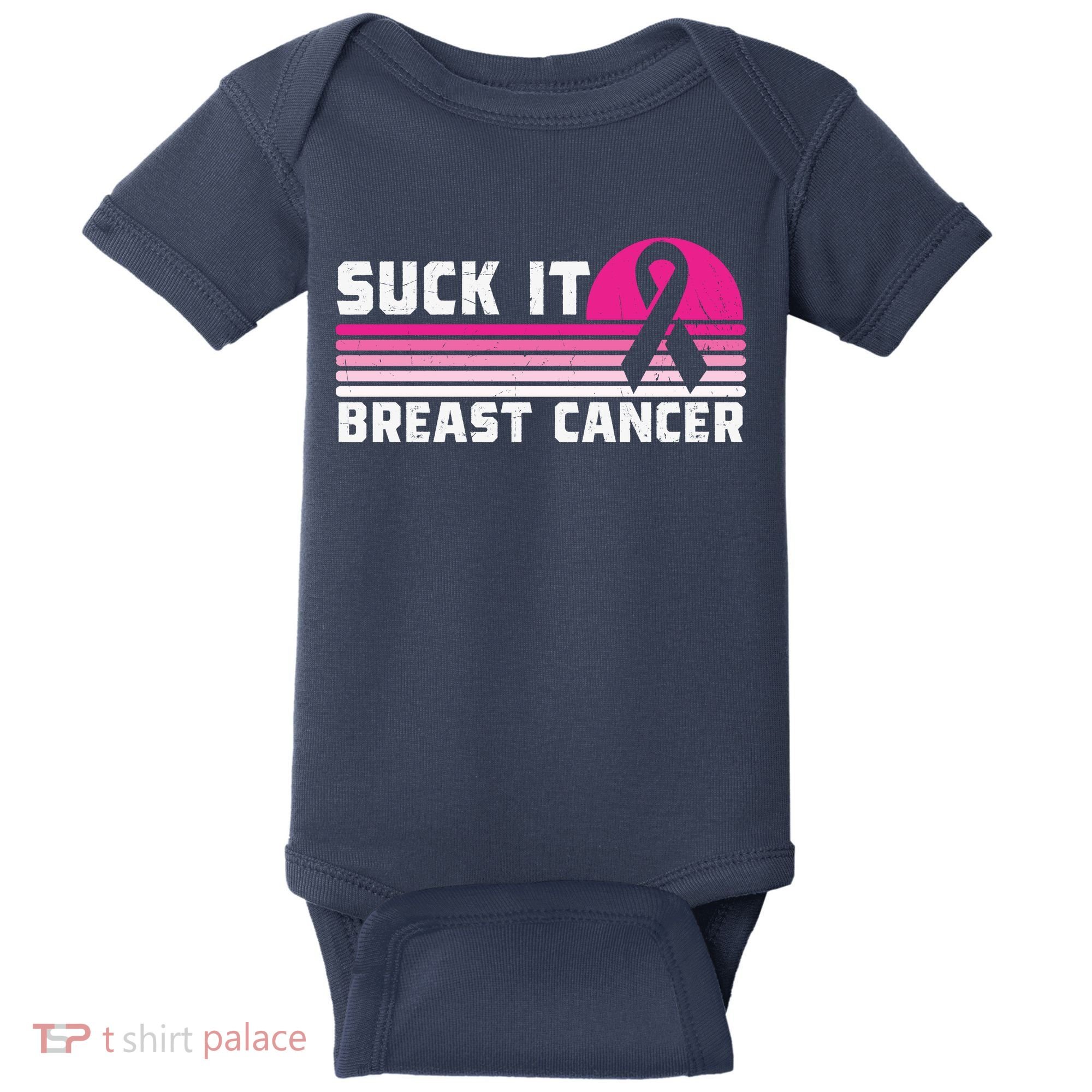 Suck It Breast Cancer Awareness Baby Bodysuit