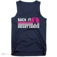 Suck It Breast Cancer Awareness Tank Top thumb 0
