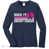 Suck It Breast Cancer Awareness Women's Long Sleeve Shirt thumb 0