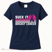 Suck It Breast Cancer Awareness Women's T-Shirt thumb 0