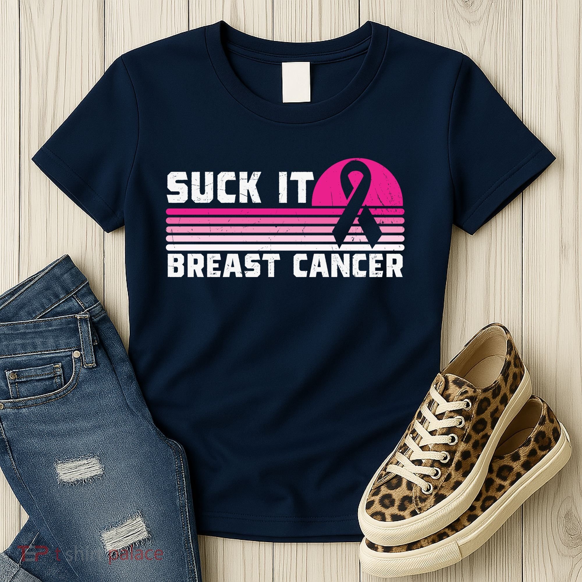 Suck It Breast Cancer Awareness Women's T-Shirt