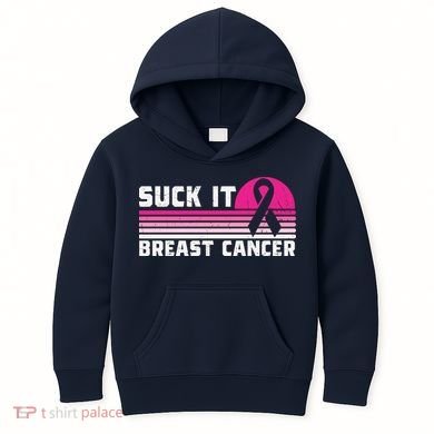 Suck It Breast Cancer Awareness Kids Hoodie