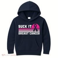 Suck It Breast Cancer Awareness Kids Hoodie thumb 0