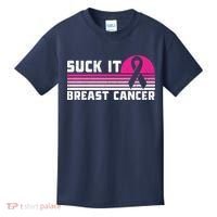 Suck It Breast Cancer Awareness Kids T-Shirt thumb 0