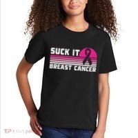 Suck It Breast Cancer Awareness Kids T-Shirt thumb 2