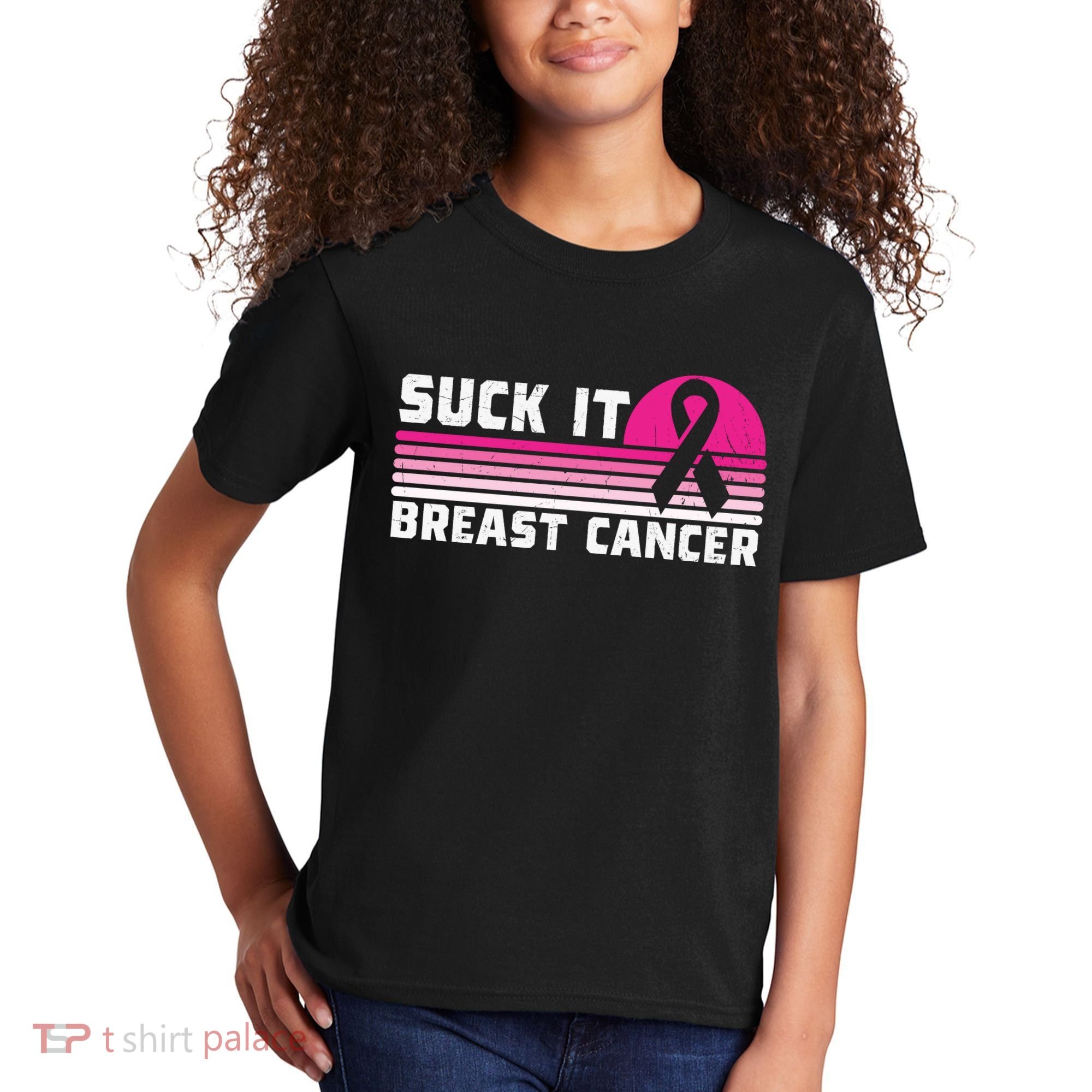 Suck It Breast Cancer Awareness Kids T-Shirt