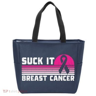 Suck It Breast Cancer Awareness Tote Bag
