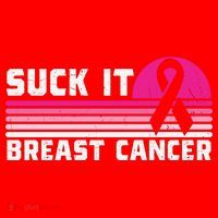 Suck It Breast Cancer Awareness Santa Hat thumb 1