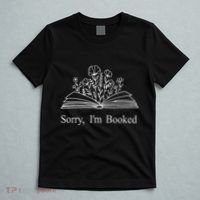 Sorry IM Booked Gift Book Lovers Bookish T-Shirt thumb 5