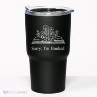 Sorry IM Booked Gift Book Lovers Bookish Tumbler thumb 0