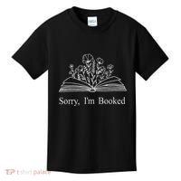 Sorry IM Booked Gift Book Lovers Bookish Kids T-Shirt thumb 0