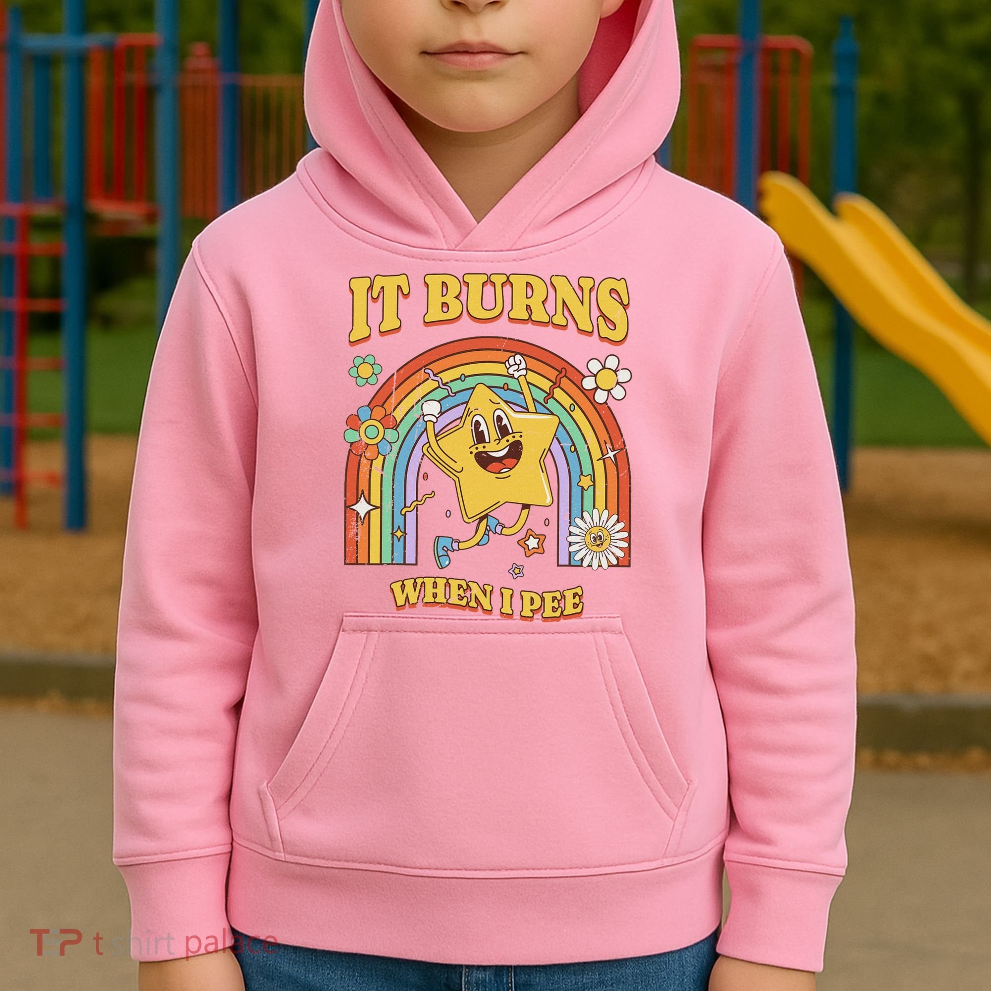  Saying It Burns When I Pee Kids Hoodie