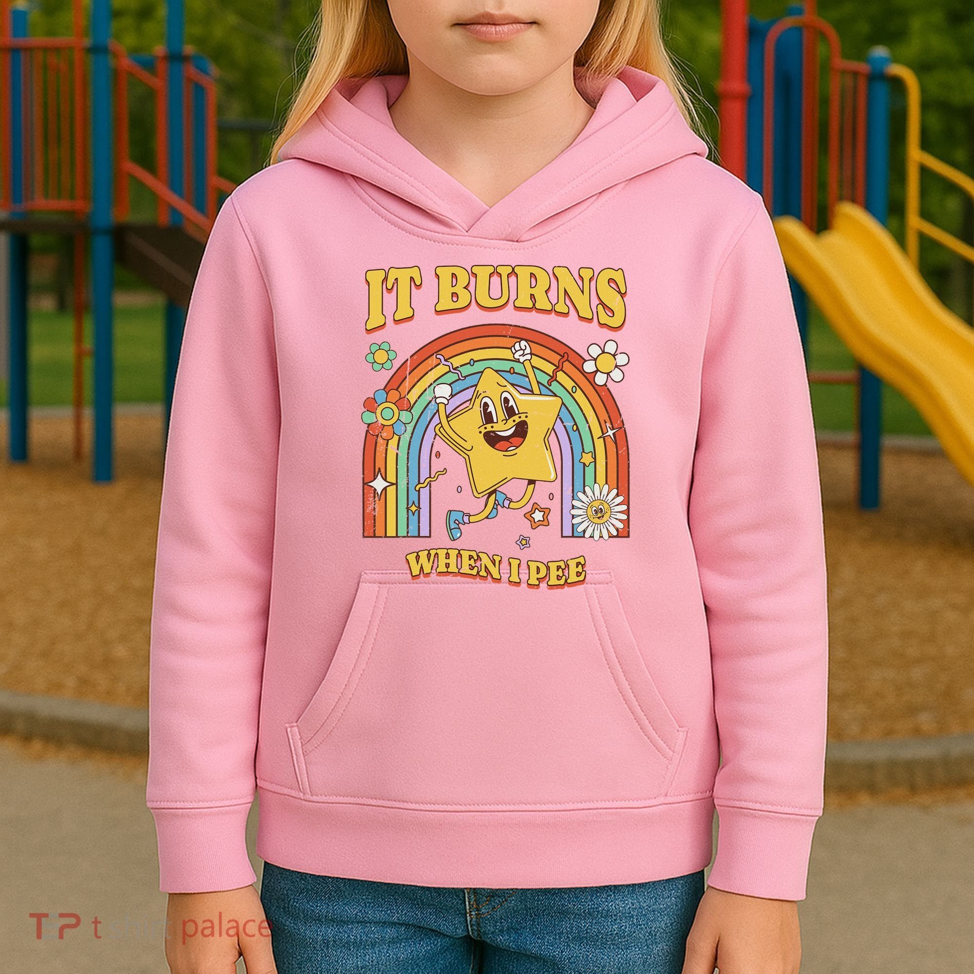  Saying It Burns When I Pee Kids Hoodie