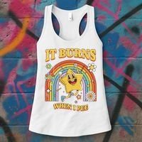  Saying It Burns When I Pee Women's Tank Top thumb 3