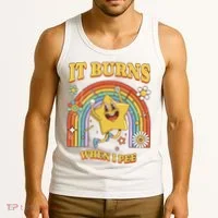  Saying It Burns When I Pee Tank Top thumb 3