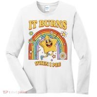  Saying It Burns When I Pee Women's Long Sleeve Shirt thumb 0