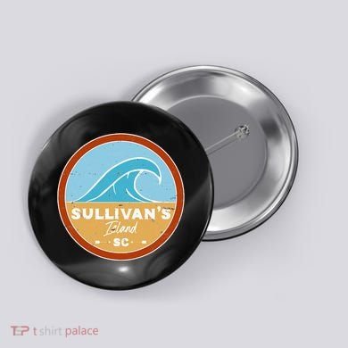 SullivanS Island Beach South Carolina Sc Beach Lover Button