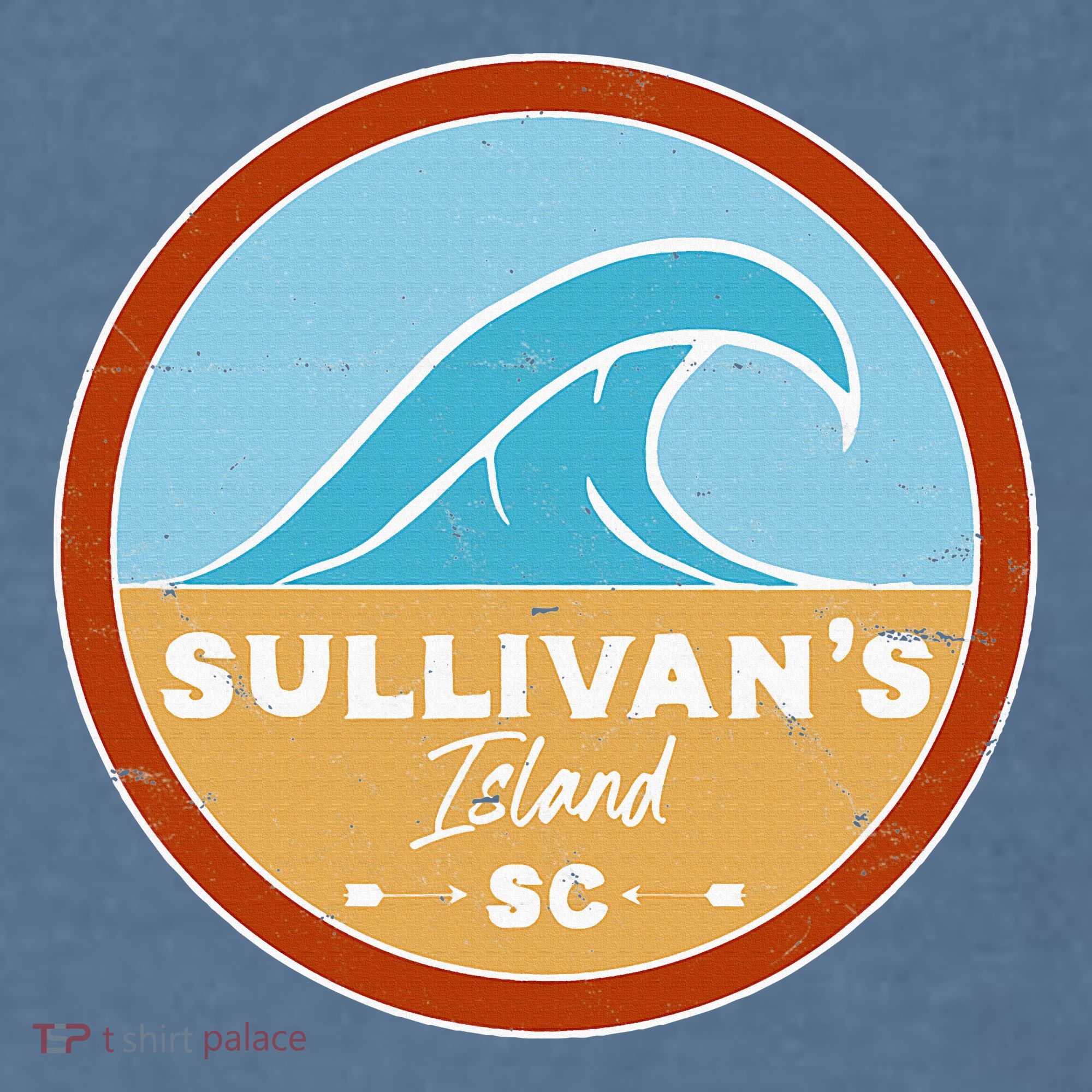 SullivanS Island Beach South Carolina Sc Beach Lover Comfort Colors Garment-Dyed Hooded Sweatshirt