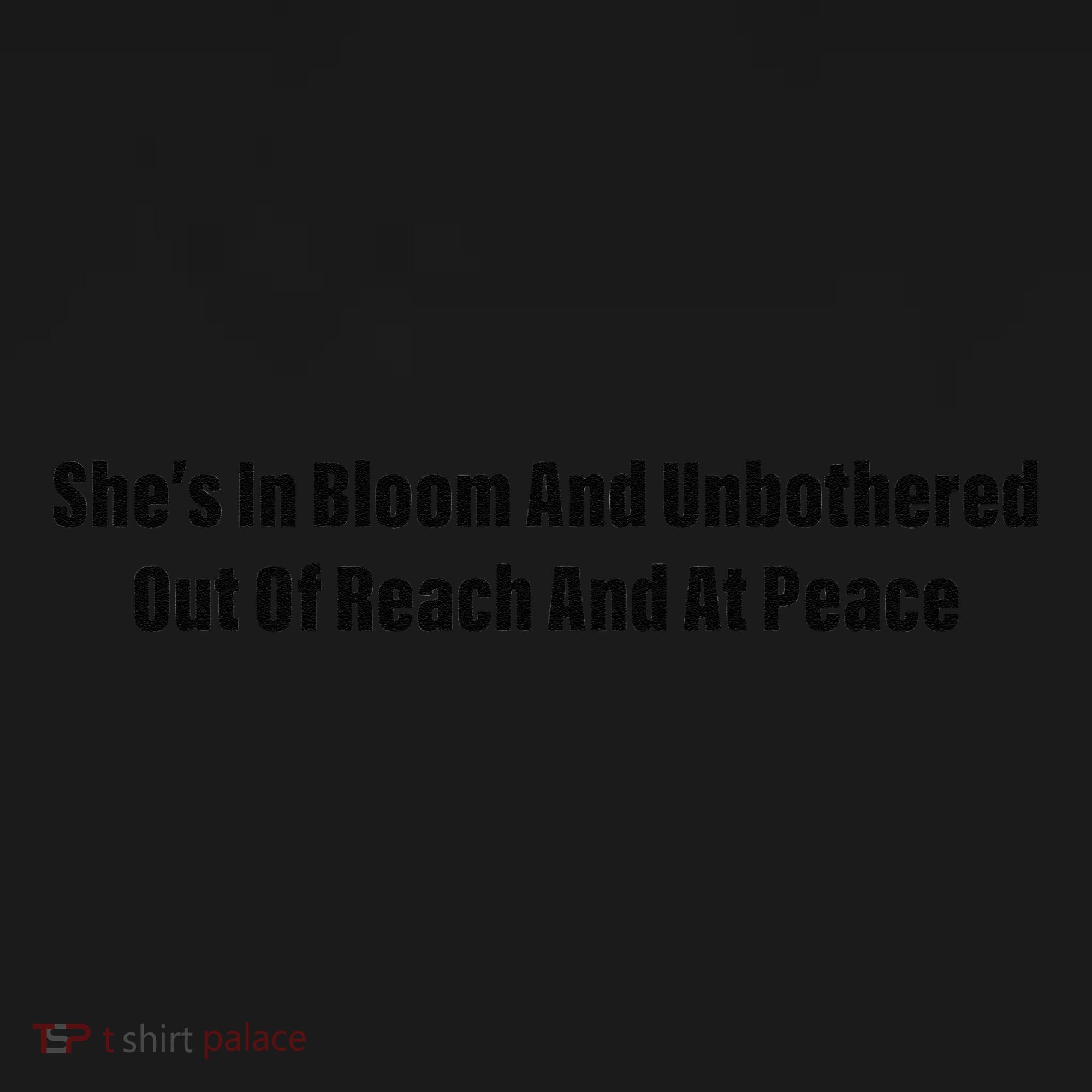 She’S In Bloom And Unbothered Out Of Reach And At Peace Visor