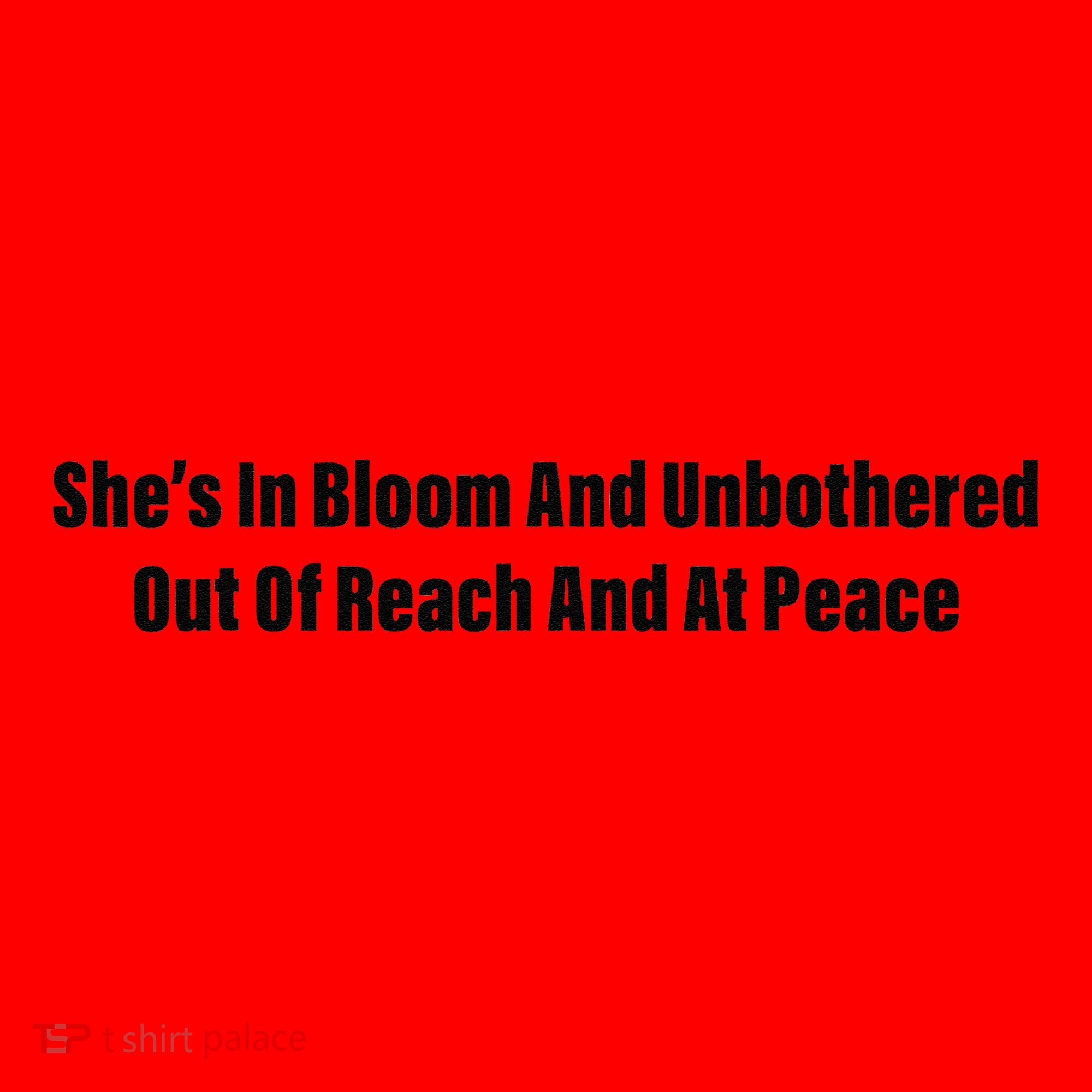 She’S In Bloom And Unbothered Out Of Reach And At Peace Santa Hat