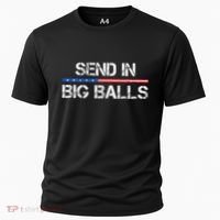 Send In Big Balls Doge D.O.G.E Gift Cooling Performance Crew T-Shirt thumb 0