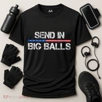 Send In Big Balls Doge D.O.G.E Gift Cooling Performance Crew T-Shirt thumb 3