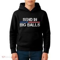 Send In Big Balls Doge D.O.G.E Gift Kids Hoodie thumb 4