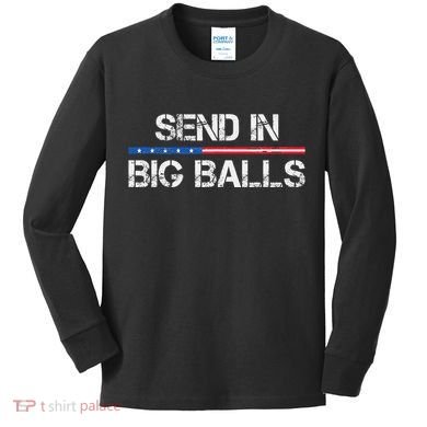Send In Big Balls Doge D.O.G.E Gift Kids Long Sleeve Shirt