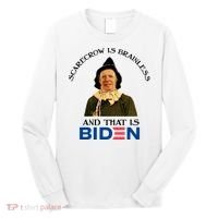 Scarecrow Is Brainless And That Is Biden Long Sleeve Shirt thumb 0
