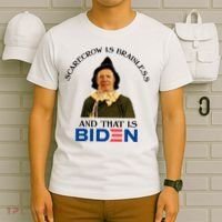 Scarecrow Is Brainless And That Is Biden T-Shirt thumb 6