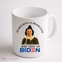 Scarecrow Is Brainless And That Is Biden Coffee Mug thumb 1