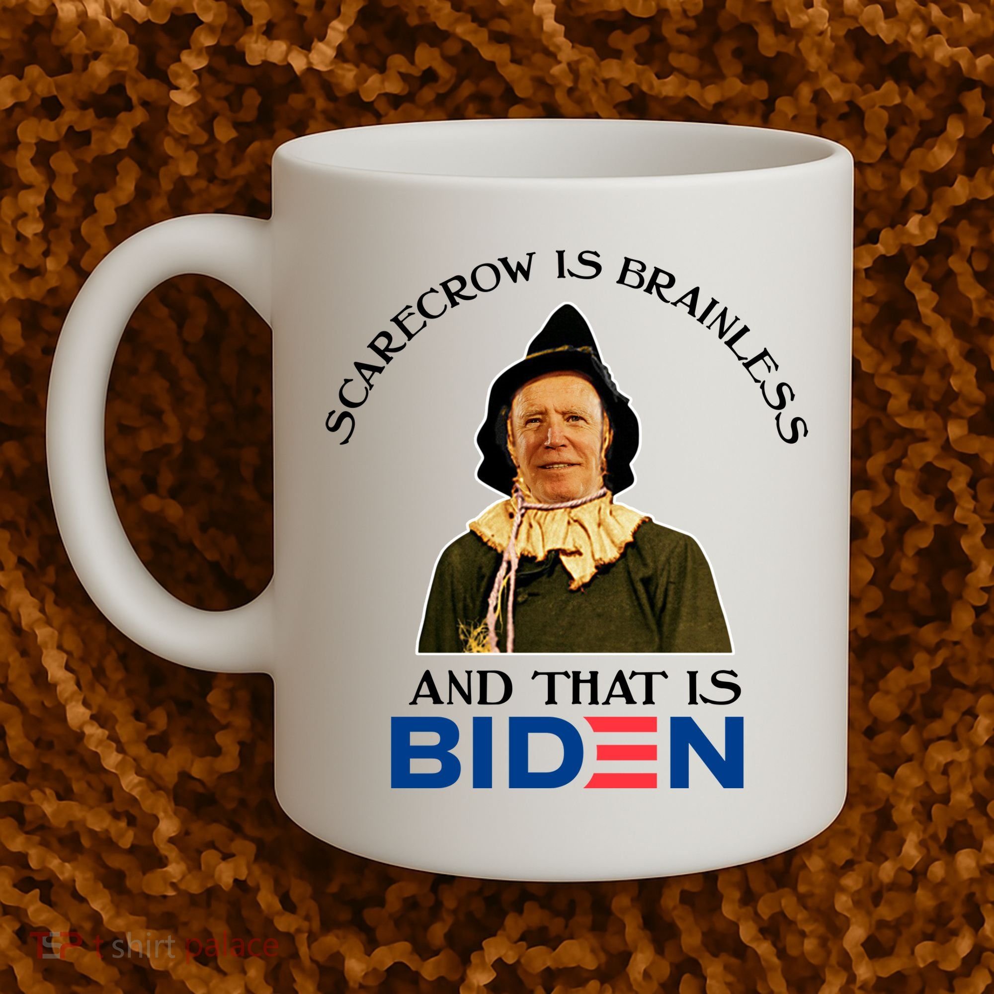 Scarecrow Is Brainless And That Is Biden Coffee Mug