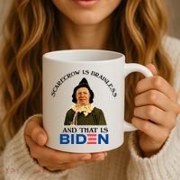 Scarecrow Is Brainless And That Is Biden Coffee Mug thumb 3