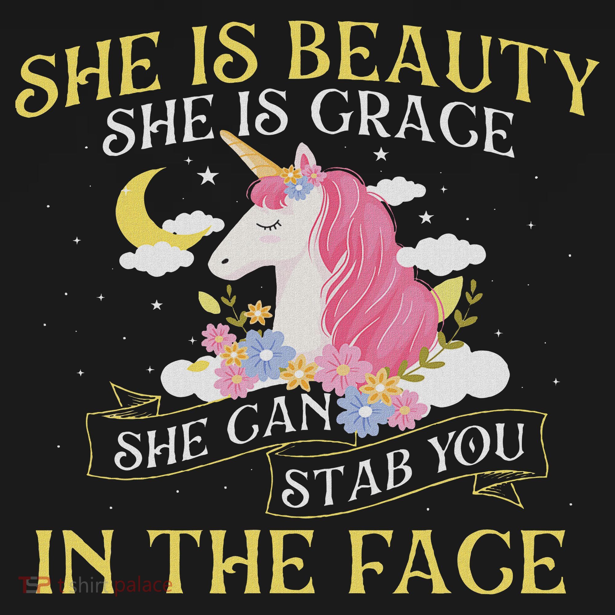 She Is Beauty Mythical Animal Rainbow Unicorn Magical Coaster