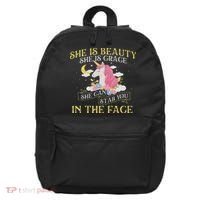 She Is Beauty Mythical Animal Rainbow Unicorn Magical 16 in Basic Backpack thumb 0