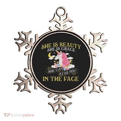 She Is Beauty Mythical Animal Rainbow Unicorn Magical Ornament