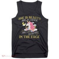 She Is Beauty Mythical Animal Rainbow Unicorn Magical Tank Top thumb 0