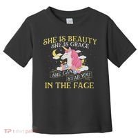 She Is Beauty Mythical Animal Rainbow Unicorn Magical Toddler T-Shirt thumb 0