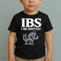 Skeleton I Be Shittin Ibs Funny Toddler T-Shirt thumb 2
