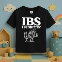 Skeleton I Be Shittin Ibs Funny Toddler T-Shirt thumb 3