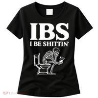 Skeleton I Be Shittin Ibs Funny Women's T-Shirt thumb 0