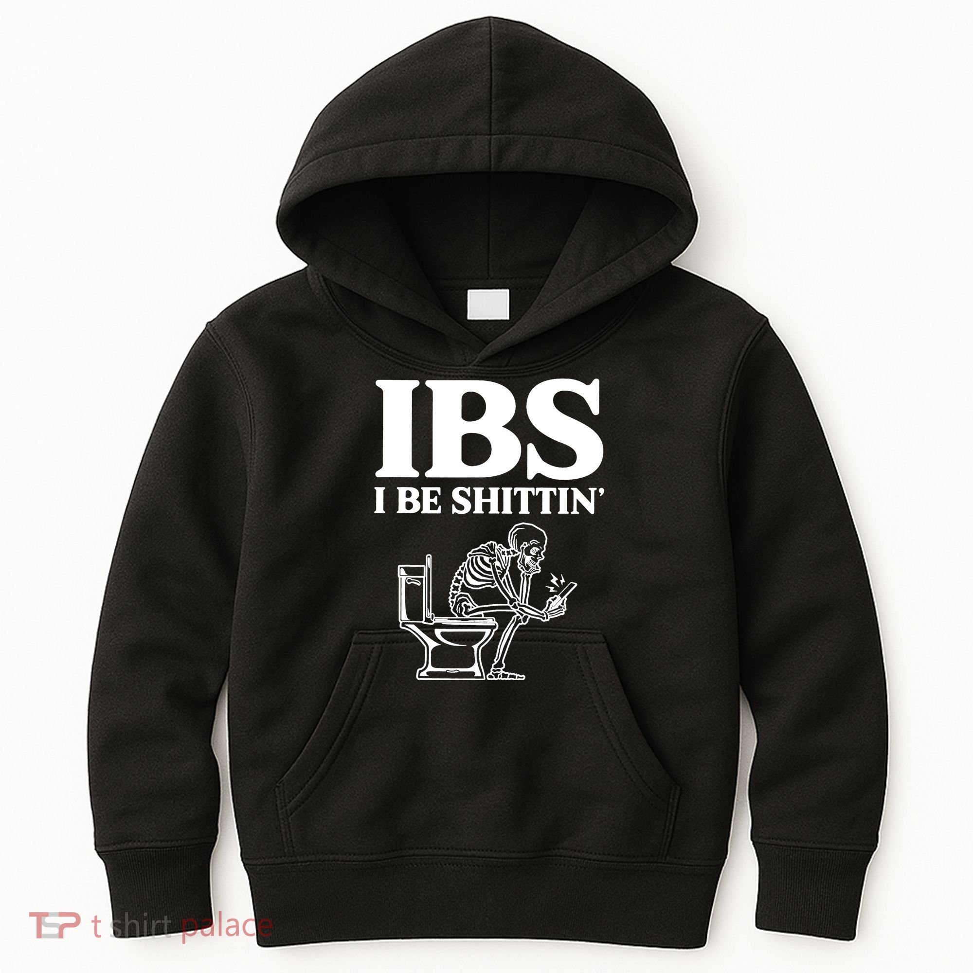 Skeleton I Be Shittin Ibs Funny Kids Hoodie